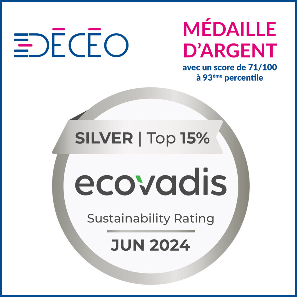 DÉCÉO : Médaille d’Argent Ecovadis